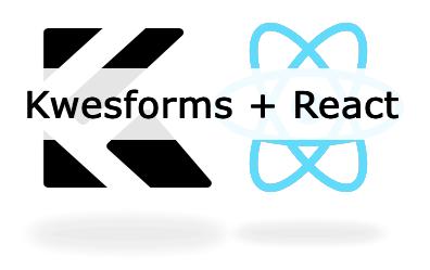 Kwesforms + React Logo